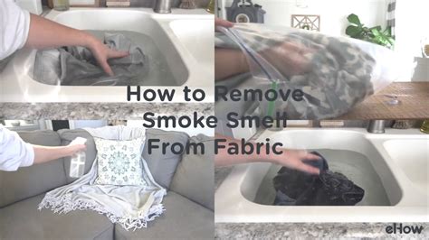 remove cigarette smell from fabric.